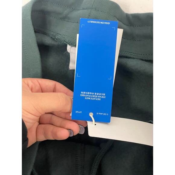 Adidas Adicolor Essentials Fleece Trefoil Pants Slim Fit Men's Sz XL Green NWT - Picture 9 of 16